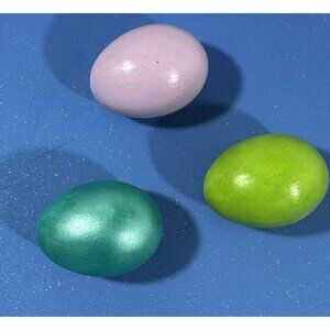 Ceramic Easter Eggs Hollow Hand Painted  Real Egg Size Holiday Spring Decor